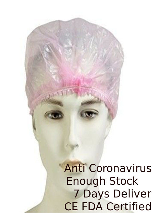 Professional Surgical Head Cover , Clear Disposable Shower Caps 0.0150