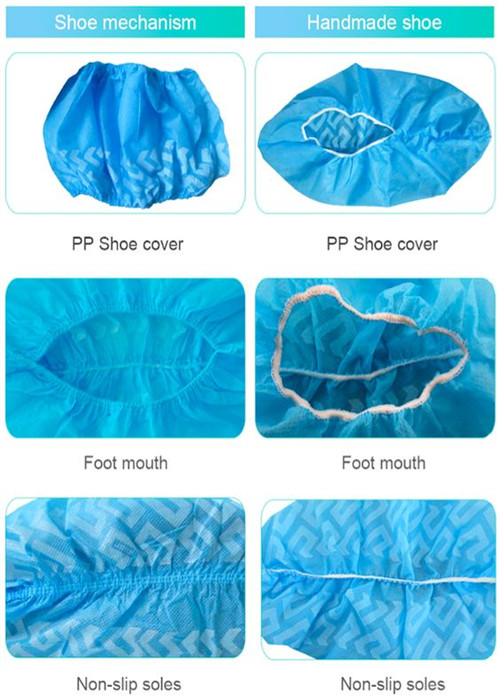 Large Size Surgical Shoe Covers , Disposable Indoor Shoe Covers Non Woven