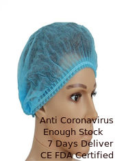 China Nurse Laboratory Disposable Scrub Caps With Double Elastic String Skin Friendly supplier