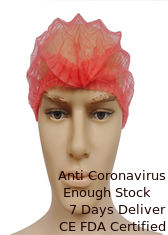 China Non Woven Disposable Plastic Hair Caps 10-20gram Prevent Hairs Falling High Safety supplier