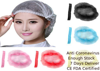 China Latex Free  Surgical Head Cover , Disposable Surgical Caps Colorful For Laboratory supplier