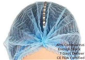 China Bouffant Disposable Plastic Caps Anti Virus Fast Delivery CE FDA Certificated supplier