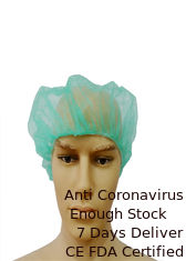 China Waterproof Surgical Head Cover , Disposable Surgeon Cap Non Tonix Comfortable supplier
