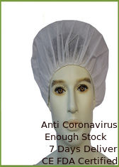 China 18'' 21'' 24'' Disposable Hair Cover , Disposable Nurse Cap Economic For Operating Room supplier