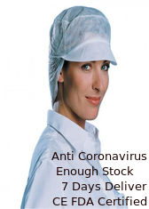 China Surgical Head Cover Breathable High Air Permeability 520mm Diameter Elastic Edge supplier