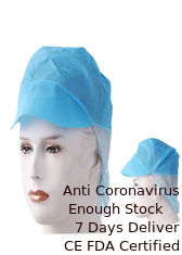China Soft Disposable Chef Hat , Disposable Medical Caps Non Woven PP Material supplier