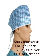 China Sweat Absorption Surgical Head Cover , Disposable Hair Nets Polypropylene supplier