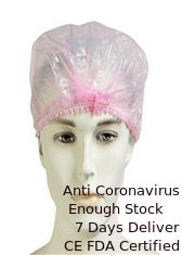 China Professional Surgical Head Cover , Clear Disposable Shower Caps 0.015-0.025 Mm Thickness supplier