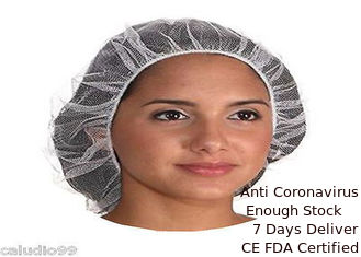 China Soft Nylon Surgical Head Cover  Round Shaped White Color 19'' 21'' 22&quot; Various Size supplier