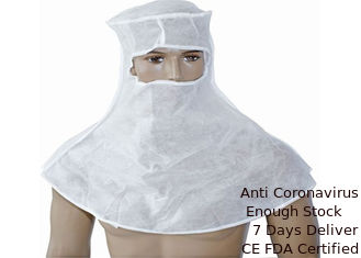China Medical Over Shoulder Surgery Head Cover , Cleanroom Beard Covers Non Woven supplier
