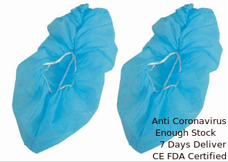 China High Elasticity Surgical Shoe Covers , Disposable Plastic Boot Covers Durable supplier