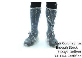 China Elastic Cuff Surgical Shoe Covers , Disposable Shoe Protectors Slip Resistant supplier