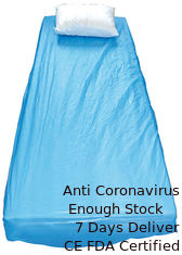 China Skin Friendly Disposable Bed Covers Fluid Resistant With Perforated Lines supplier