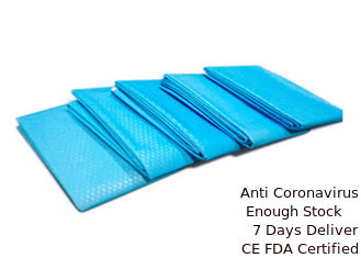 China Double Layer Veterinary Cloth Surgical Drapes Absorbent Eco Friendly Non Irritation supplier