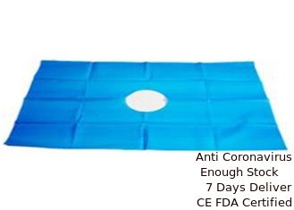 China Waterproof Reusable Cloth Surgical Drapes Anti Bacteria With Aperture Hole supplier