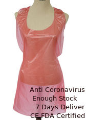 China Acid Proof  Eco Friendly Disposable Aprons Convenient Universal Size LDPE HDPE CPE supplier