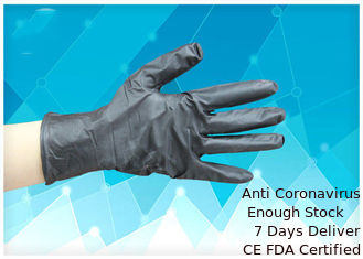 China Anti Skid Isposable Plastic Gloves Curved Finger Textured Surface Sterility Maintain supplier
