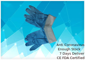 China 0.15mm Thickness Sterile Rubber Gloves , Pe Disposable Gloves Dustproof Durable supplier