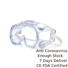 China Transparent Surgical Safety Glasses Impact Resistant Polycarbonate Material supplier