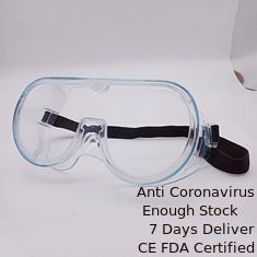 China Isolation Medical Protective Eyewear Custom PC Lens White Frame Color supplier