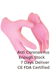 China Curved  Disposable Hand Gloves , Disposable Poly Gloves With Textured Surface supplier