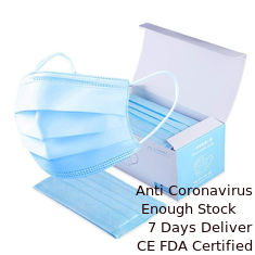 China Meltblown Nonwoven Disposable Protection Earloop Face Mask 3 Ply supplier