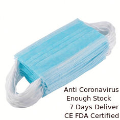 China Breathable Disposable Face Mask , Safety Breathing Mask For Office / School supplier