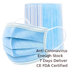 China Anti Virus Disposable Face Mask  Eco-Friendly Single Use With Elastic Earloop supplier