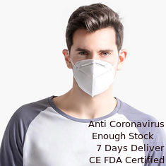 China Dust Proof Folding FFP2 Mask Non Woven Disposable Face Mask With Elastic Earloop supplier