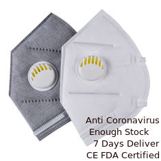 China Folding FFP2 Respirator Mask White Color For Electronic Manufacturing supplier