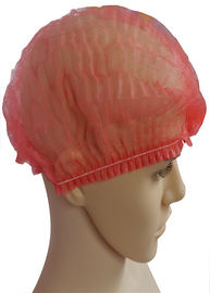 Non Woven Disposable Plastic Hair Caps 10-20gram Prevent Hairs Falling High Safety supplier