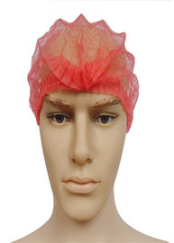 Non Woven Disposable Plastic Hair Caps 10-20gram Prevent Hairs Falling High Safety supplier