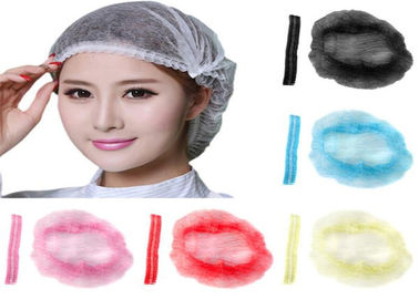 Latex Free  Surgical Head Cover , Disposable Surgical Caps Colorful For Laboratory supplier