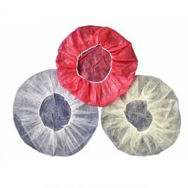 Professional Latex Free Disposable Hair Caps 10-60 GSM Round Bouffant Shape supplier