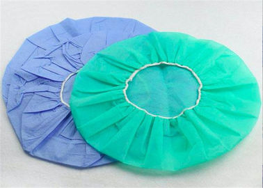 Professional Latex Free Disposable Hair Caps 10-60 GSM Round Bouffant Shape supplier