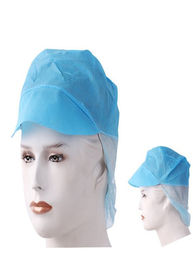 Soft Disposable Chef Hat , Disposable Medical Caps Non Woven PP Material supplier