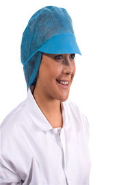Soft Disposable Chef Hat , Disposable Medical Caps Non Woven PP Material supplier