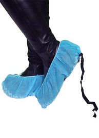 Multiple Protection Surgical Shoe Covers , Black Disposable Shoe Covers supplier