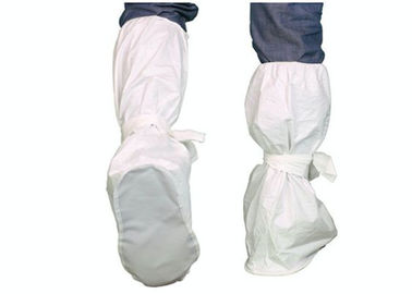 Non Woven Hospital Shoe Covers , Disposable Overshoe Covers PVC Dotted supplier