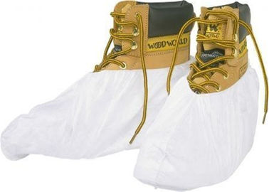 Lightweight  Surgical Shoe Covers Guards Wearable White Color 15 X 40 Cm supplier