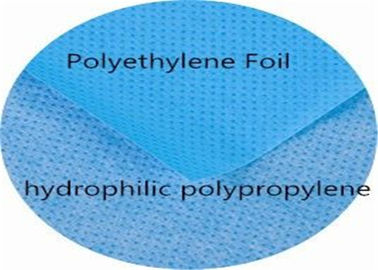 Folded  Plastic Adhesive Drapes , Sterile Disposable Drapes Without Fluorescence supplier