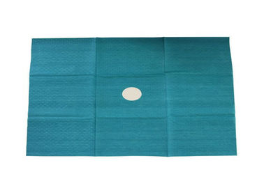 Laparotomy  Disposable Surgical Drapes 75x80 Cm Blue Color Paper Material supplier