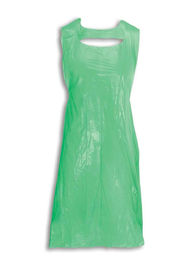 Soft  Disposable Plastic Aprons , Non Woven Disposable Apron Embossed  Surface supplier