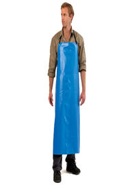 Oil Resistant Long Sleeve Disposable Aprons Lightweight Blue Color Acid Repellent supplier