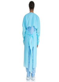 Long Sleeves Plastic Throw Away Aprons , Disposable Paper Aprons Customized supplier