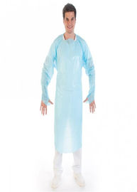 Long Sleeves Plastic Throw Away Aprons , Disposable Paper Aprons Customized supplier