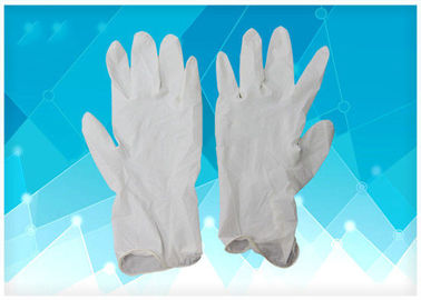 Anti Oil Disposable Poly Gloves , Medical Rubber Gloves Corrosive Resistance supplier