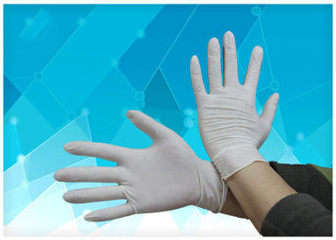 Elasticity Clear Disposable Gloves , Polythene Disposable Gloves Smooth Surface supplier