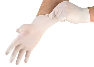 Synthetic Disposable Hand Gloves , Surgical Rubber Gloves Abrasion Resistant supplier
