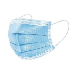 Blue Disposable Face Mask 25g PP Non Woven Fabric Material OEM / ODM supplier
